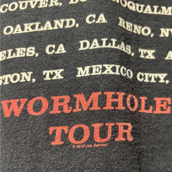 Joe Satriani 2010 Worm Hole Tour Band T-Shirt Men’s Large - Picture 2 of 7